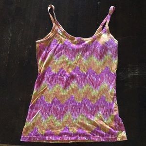 Pink orange and purple tank top